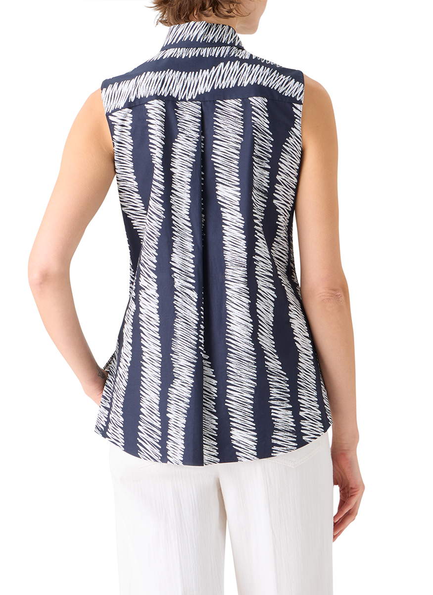 Cotton Poplin Tunic Blouse - Akris Punto