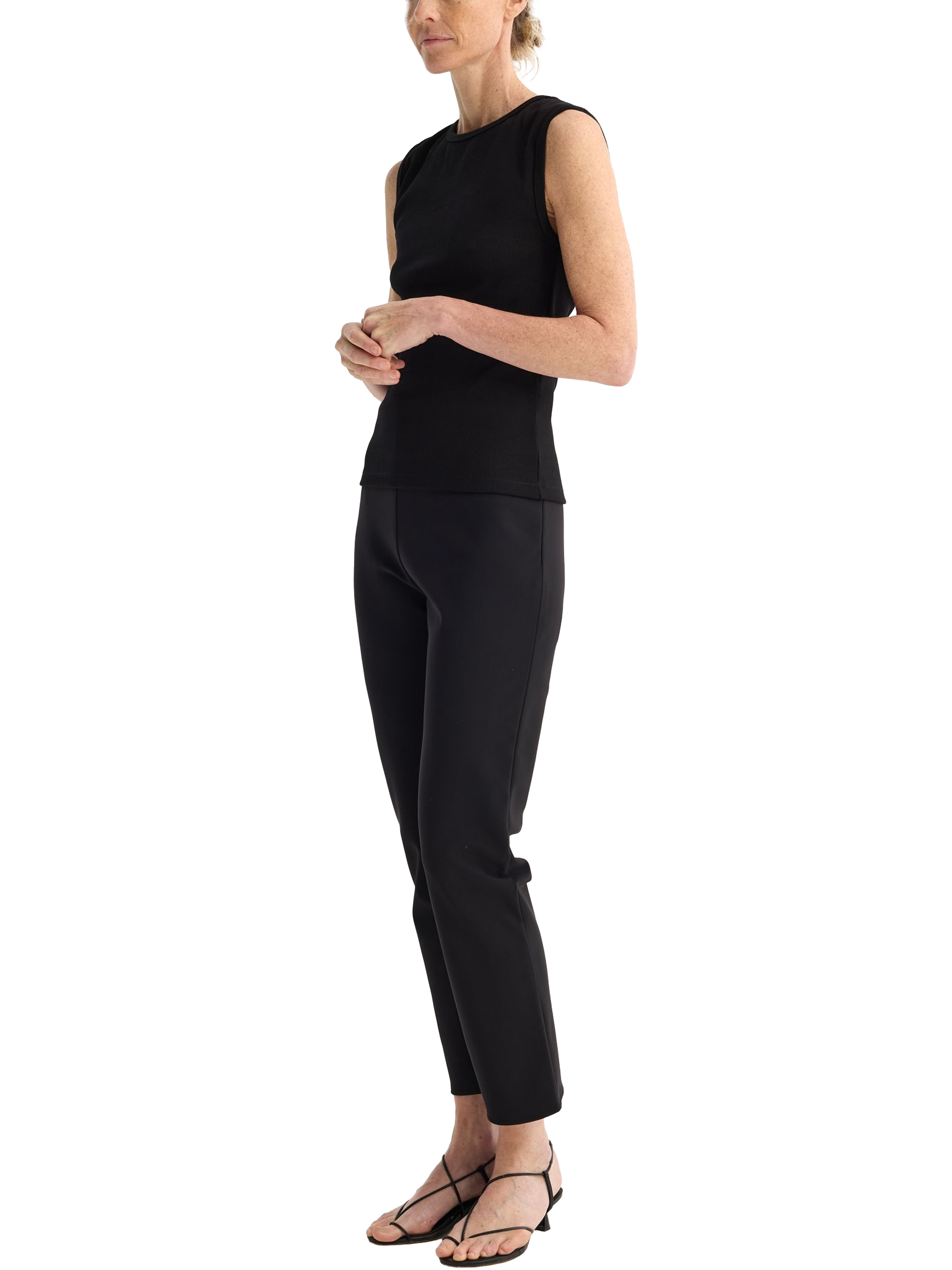 Cigarette Leg Scuba Trousers - Róhe