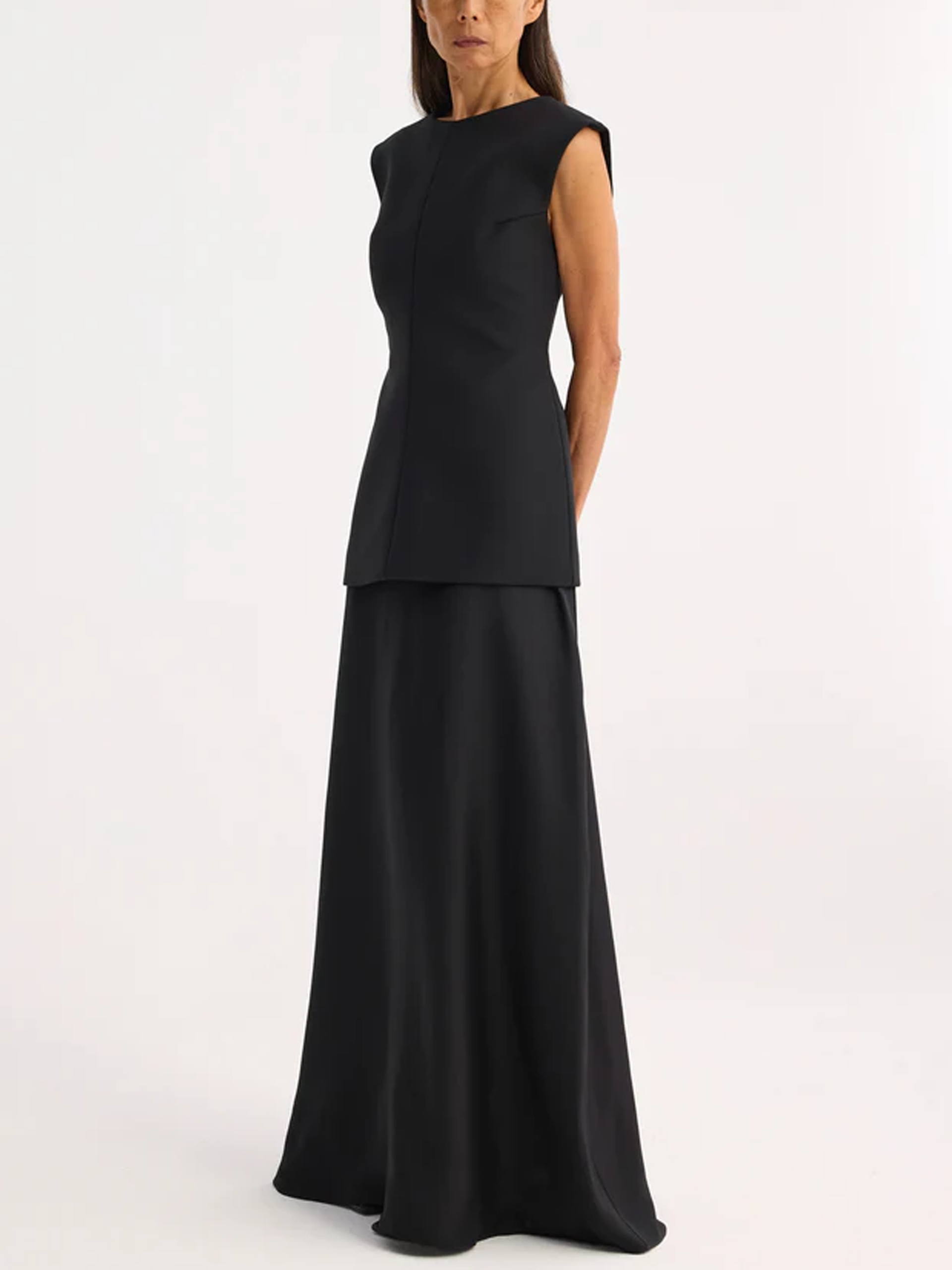 Open Back Dress with Integrated Silk Skirt - Róhe