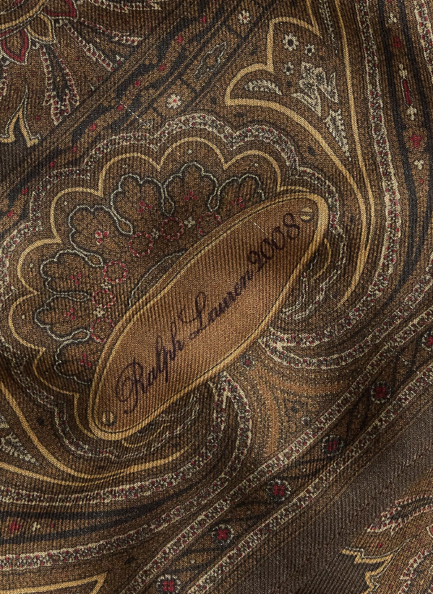 Pheasant Paisley Cashmere Square Scarf - Ralph Lauren Collection