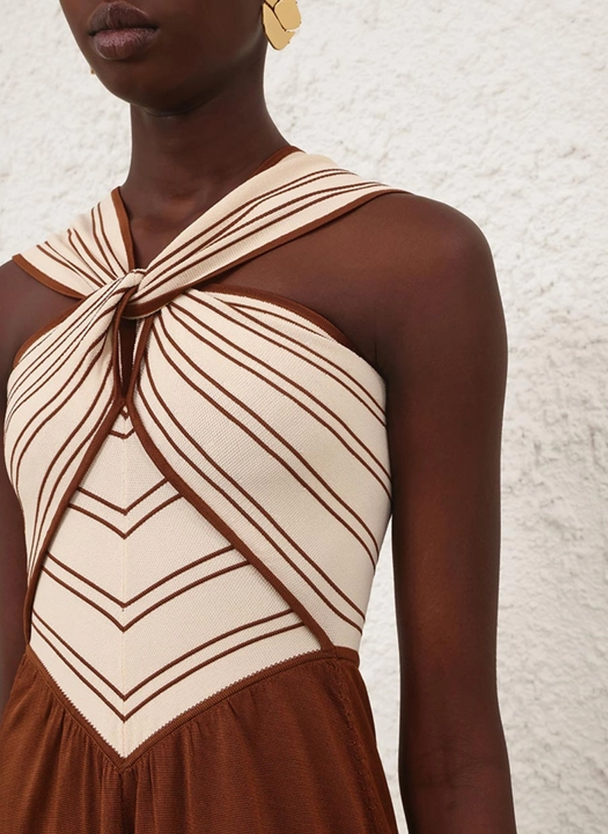 Hypnotic Halter Dress - ZIMMERMANN