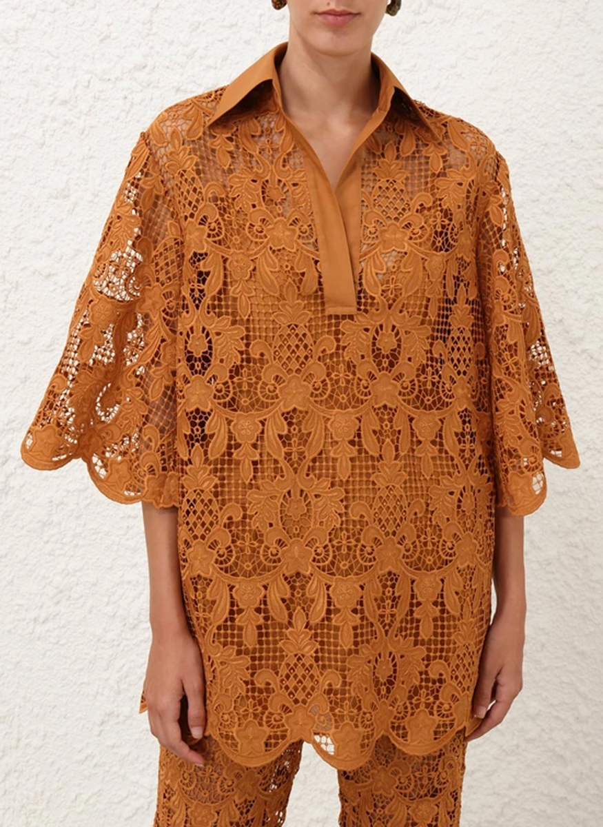 Coco Lace Tunic Top - Zimmermann