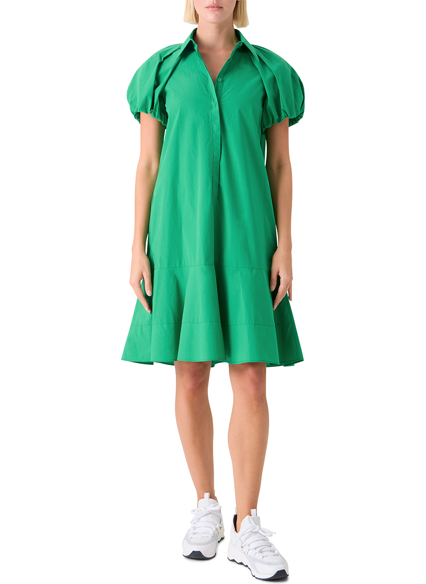 Tech Cotton Poplin Dress