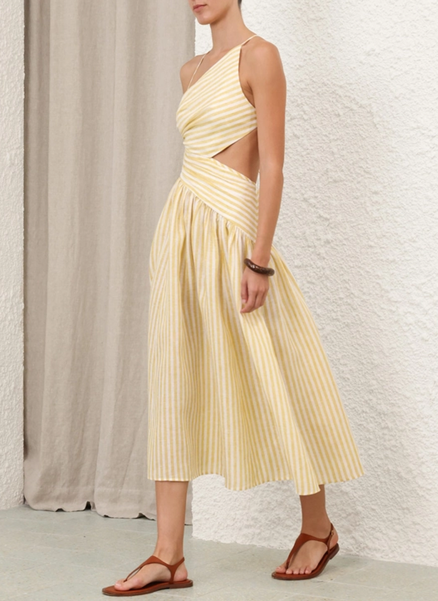 Cascadian Asymmetric Dress - Zimmermann