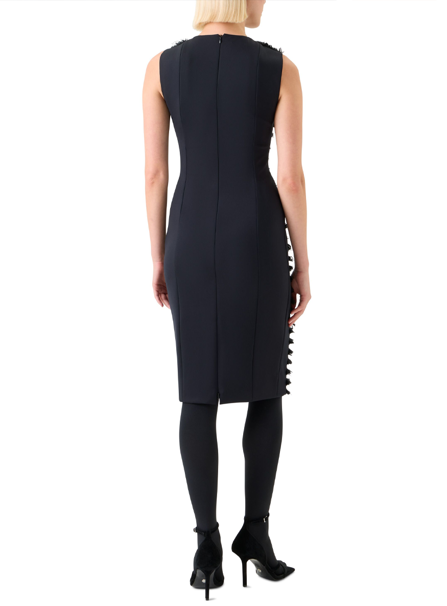Fringed Stripes Sheath Dress - Akris Punto