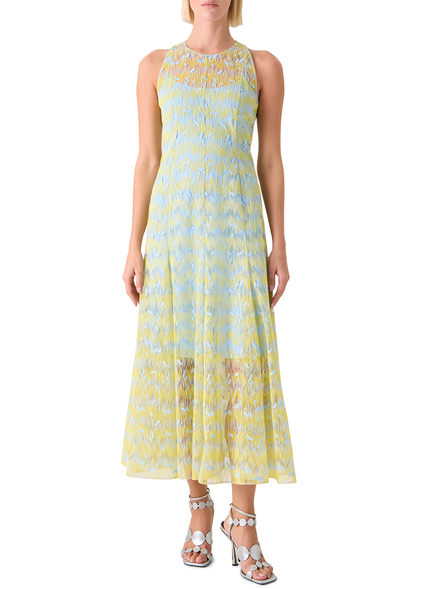 Scribble Dot Midi Dress