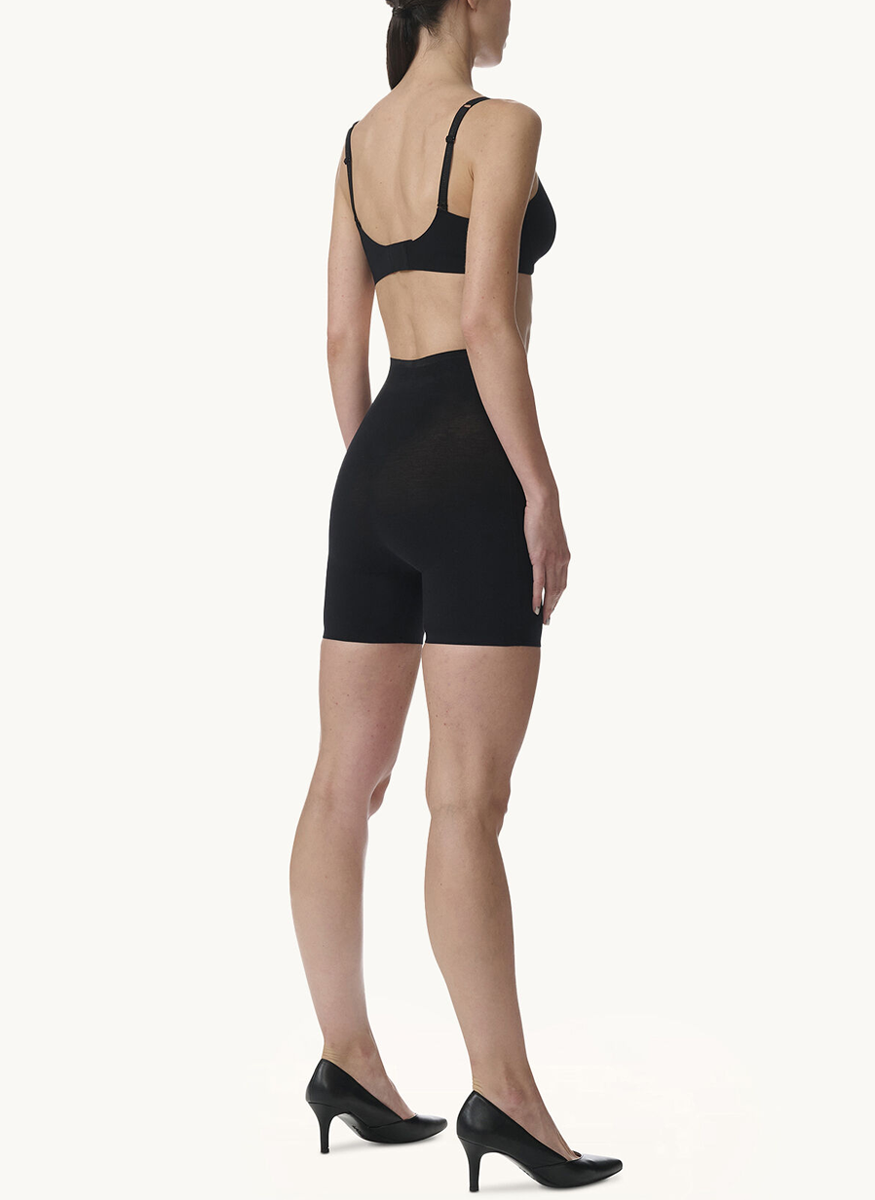 Cotton Contour Control Shorts in Black - Wolford