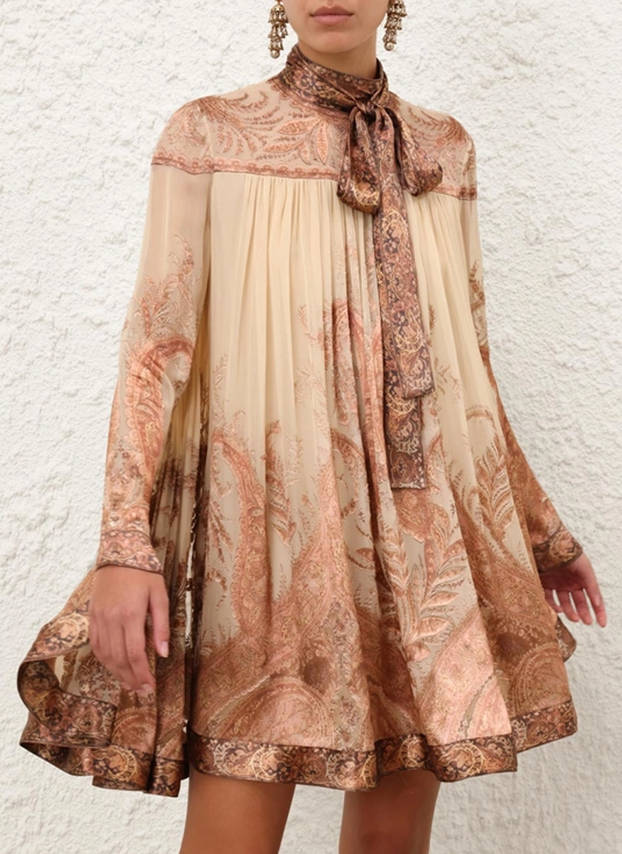 Hypnotic Batwing Mini Dress - Zimmermann