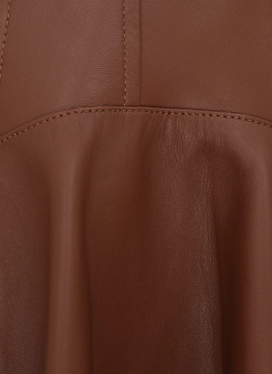 Hypnotic Leather Midi Skirt - Zimmermann