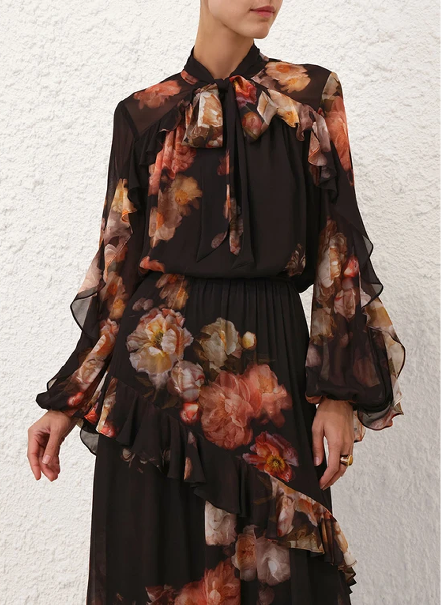 Hypnotic Flutter Blouse - Zimmermann