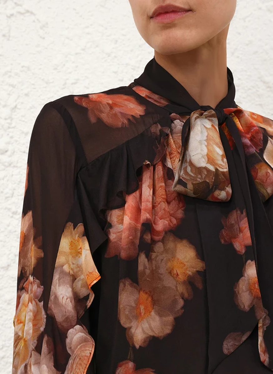 Hypnotic Flutter Blouse - Zimmermann