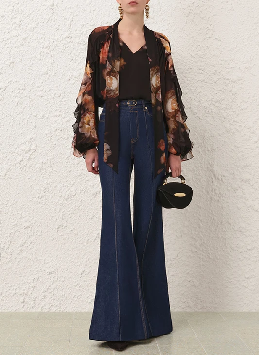 Hypnotic Flutter Blouse - Zimmermann