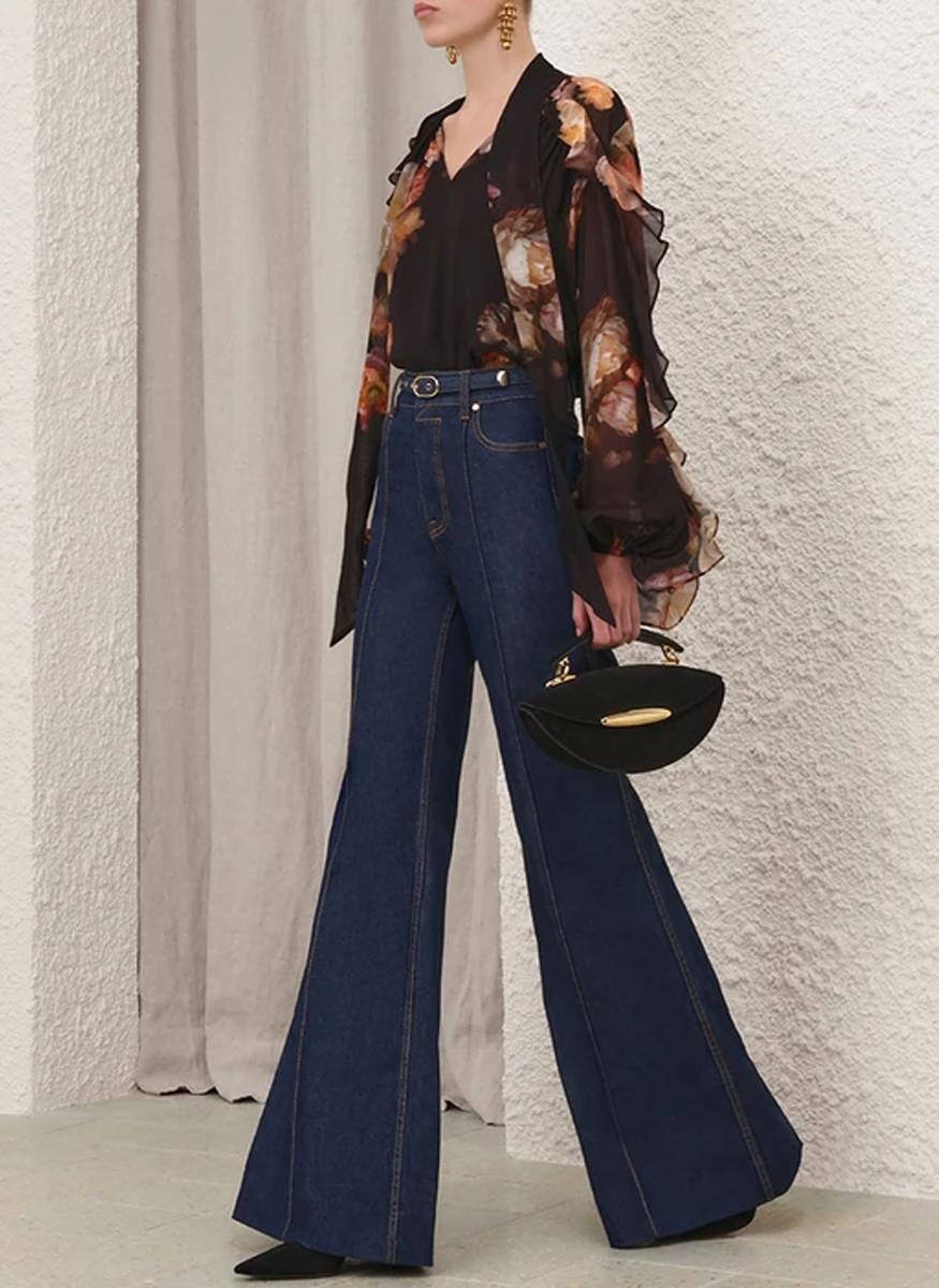 Hypnotic Flutter Blouse - Zimmermann