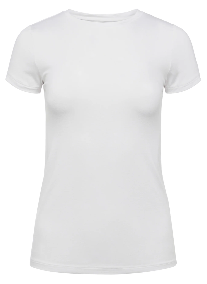 Ressi Crew Neck Short Sleeve in White