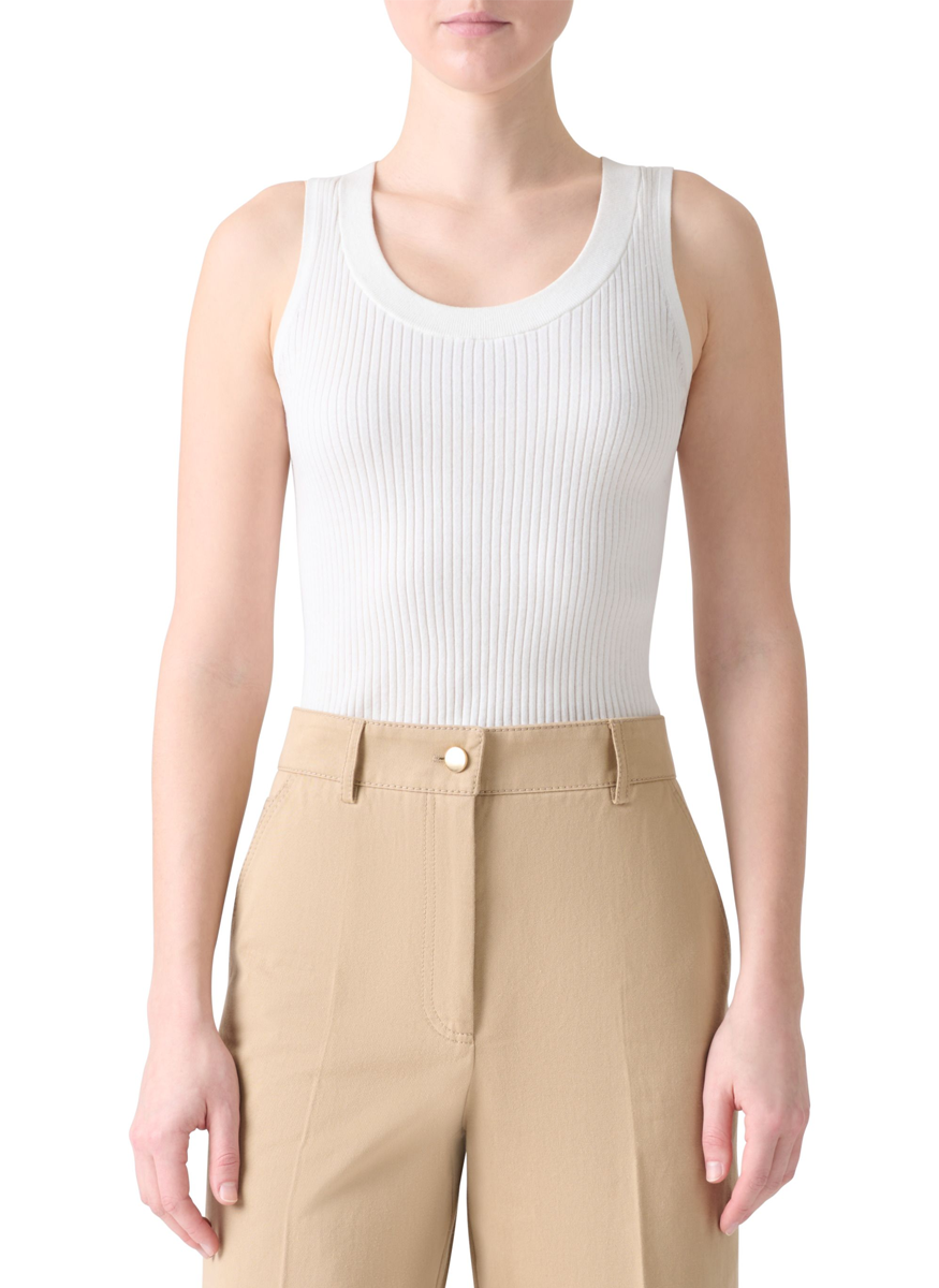 Sleeveless Knit Tank Top - Akris Punto
