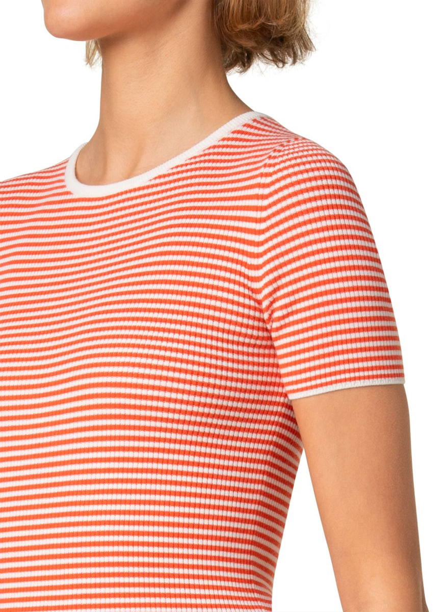 Sailor Stripe Short Sleeve Knit T-Shirt - Akris Punto