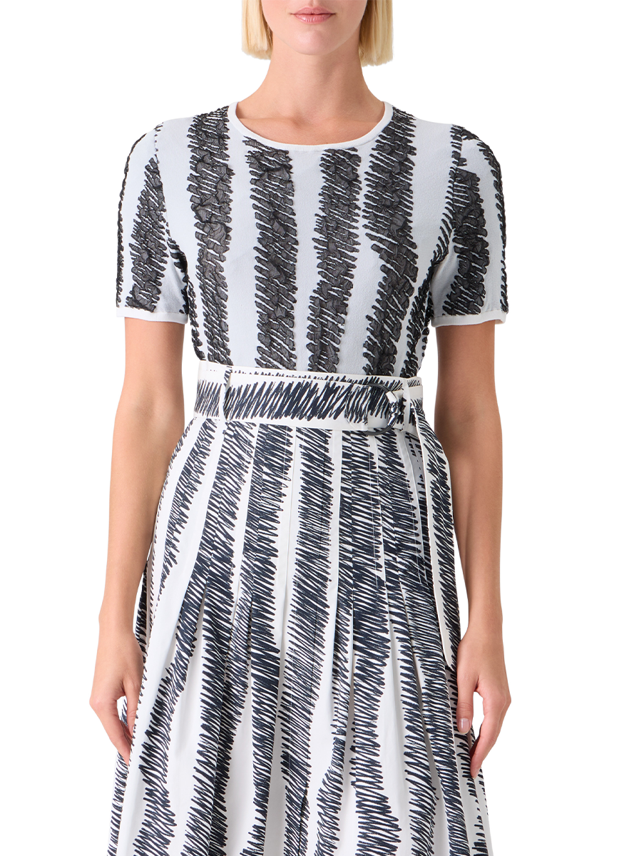 3D Scribble Knit Sweater