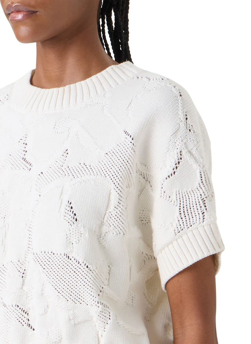 Chunky Cotton Ajoure Sweater - Akris Punto