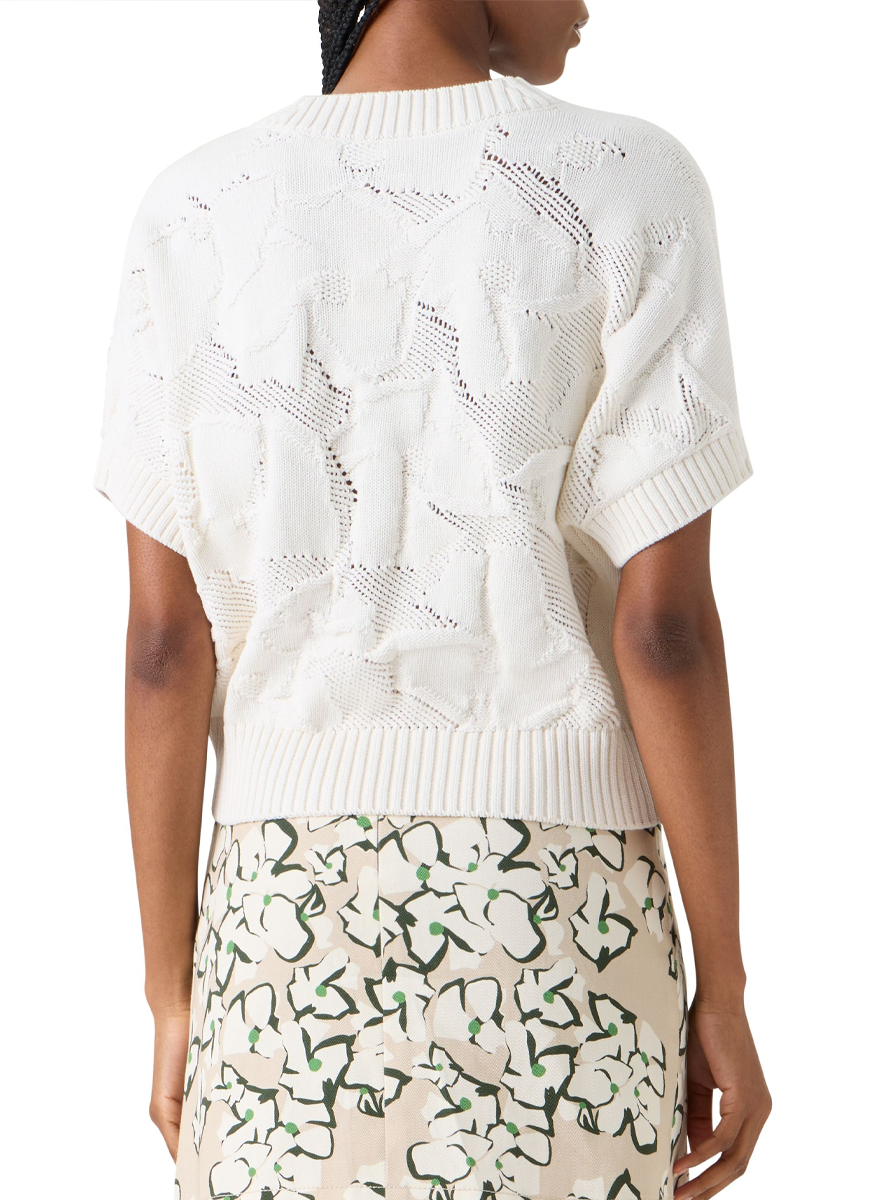 Chunky Cotton Ajoure Sweater - Akris Punto