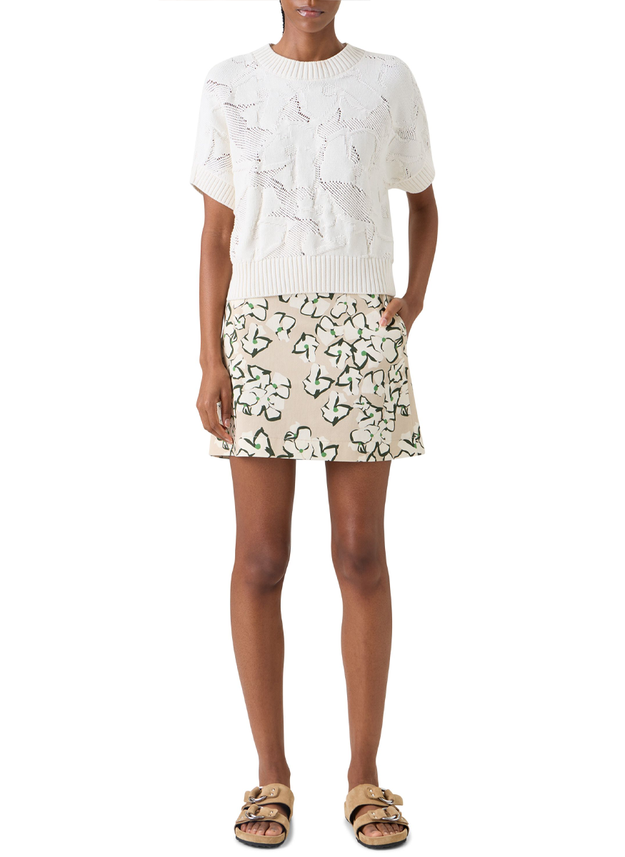 Chunky Cotton Ajoure Sweater - Akris Punto