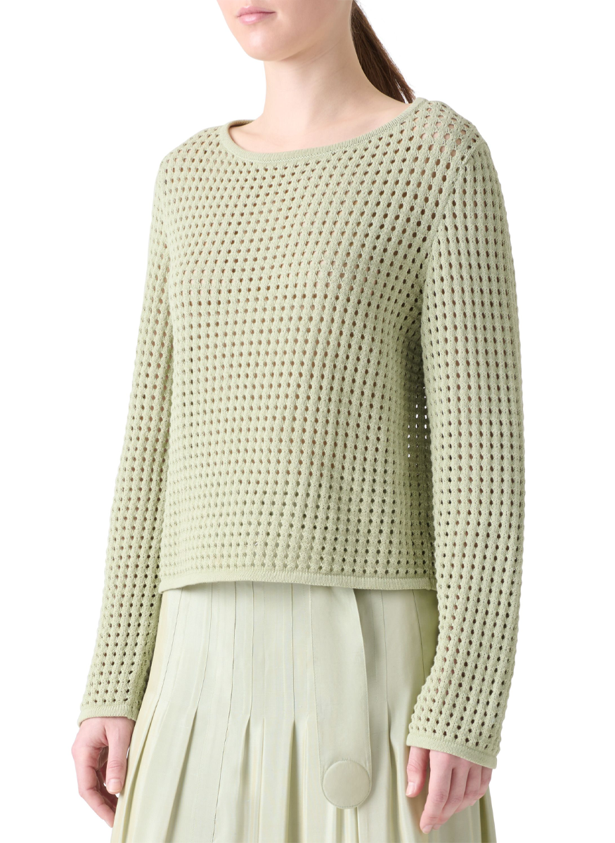 Boat Neck Knit Sweater - Akris Punto