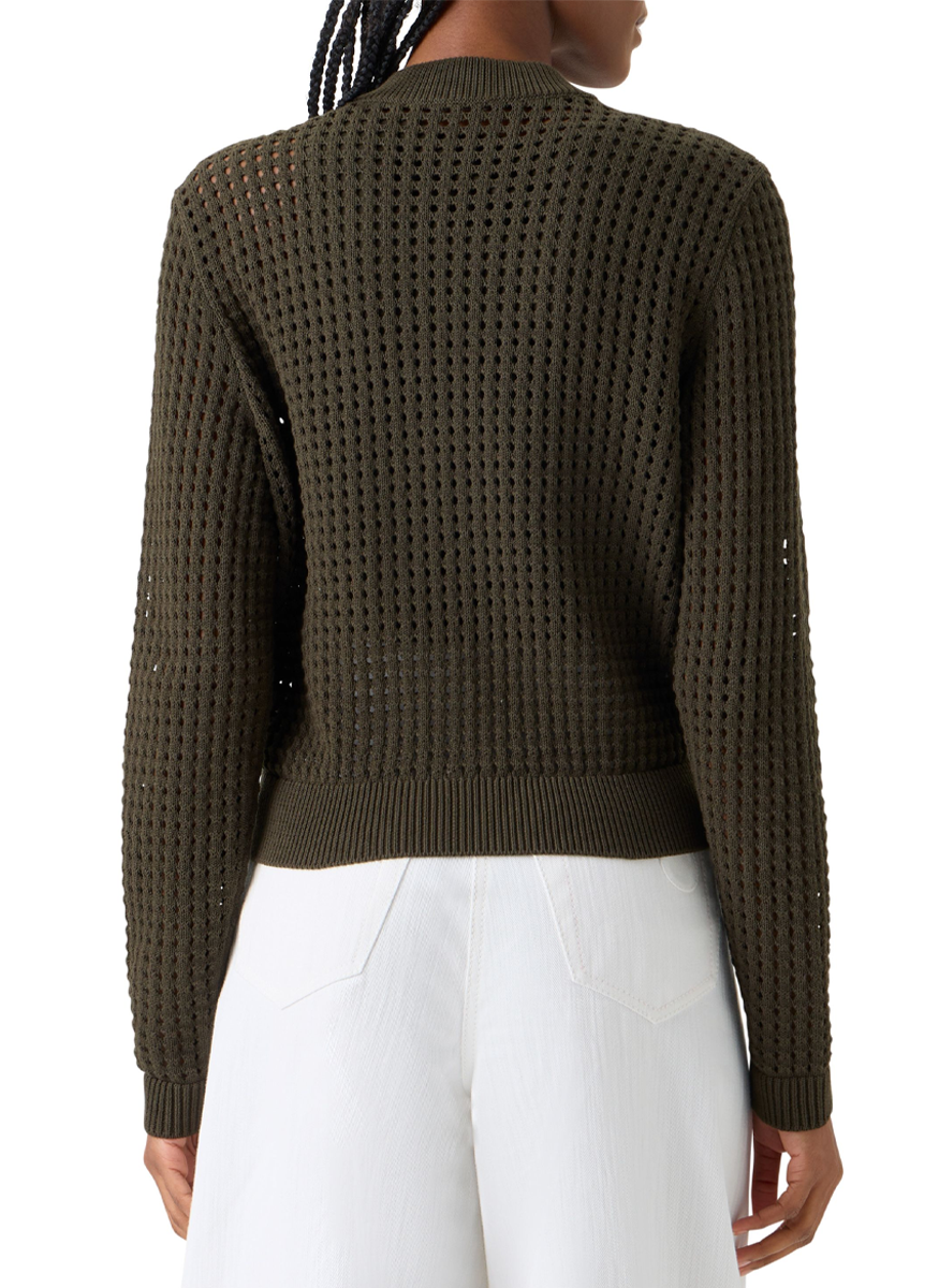 Chunky Cotton Mesh Knit Twinset - Akris Punto