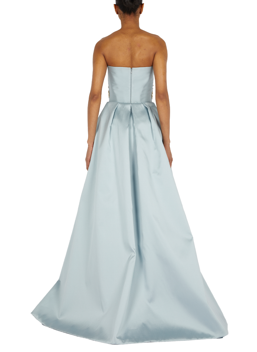 Strapless Cocktail Dress with Detachable Peplum - Reem Acra