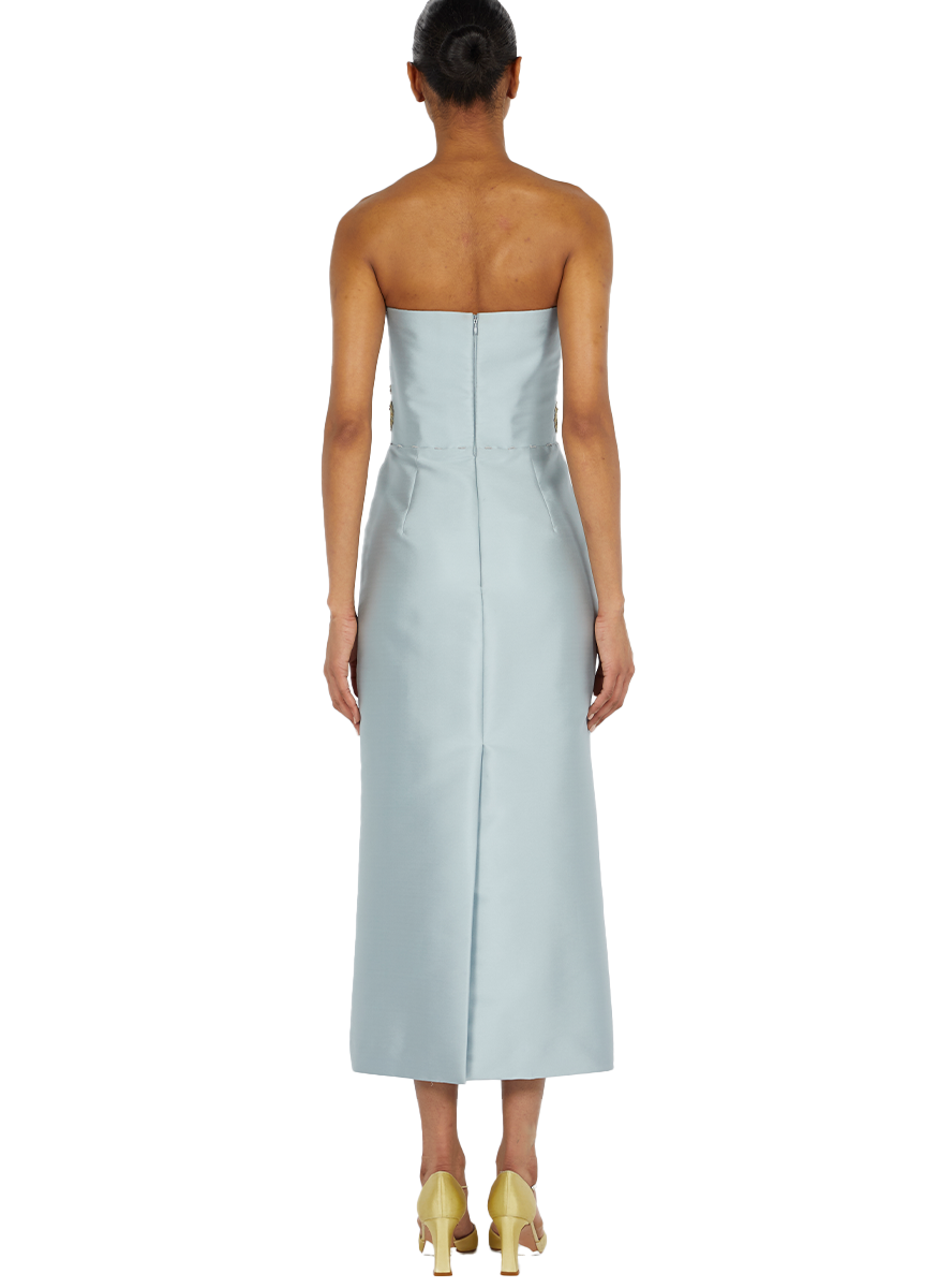 Strapless Cocktail Dress with Detachable Peplum - Reem Acra