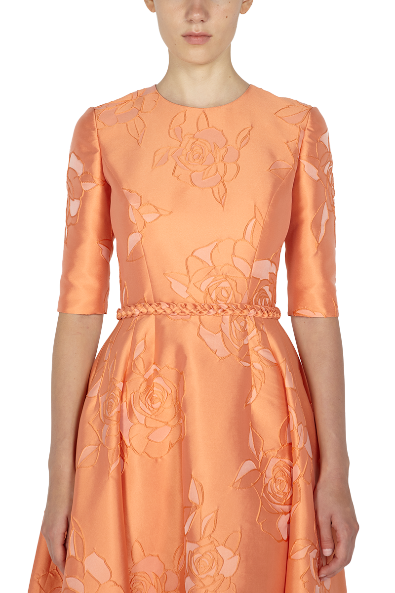 Cloque Midi Cocktail Dress - Reem Acra
