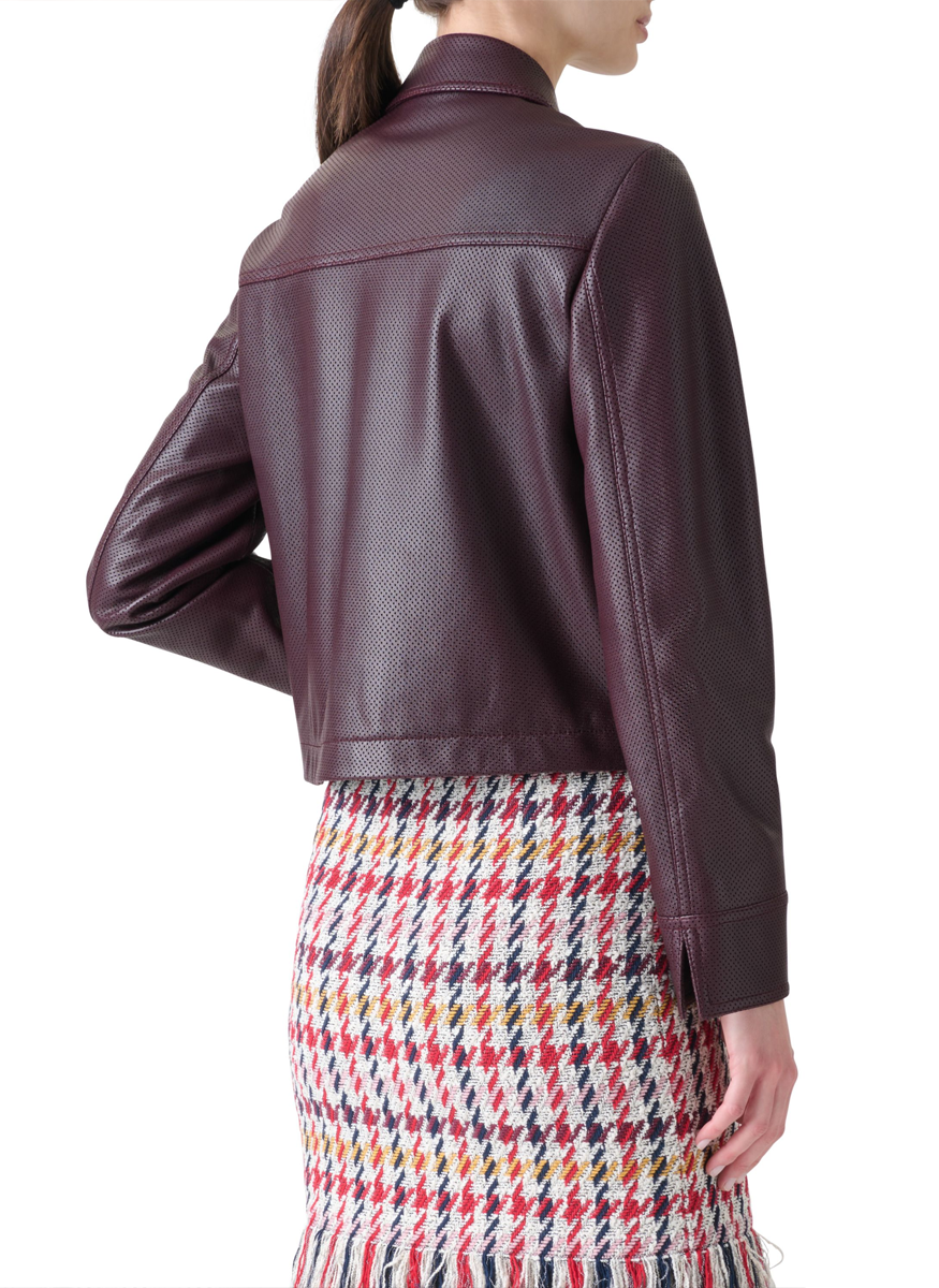 Lamb Nappa Leather Jacket - Akris Punto