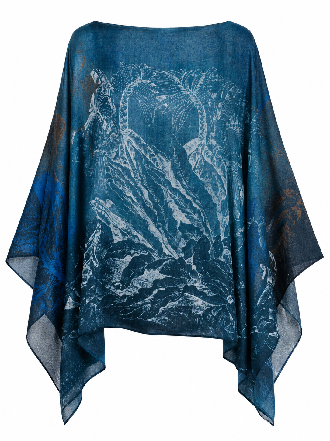 Safari Cashmere Printed Poncho