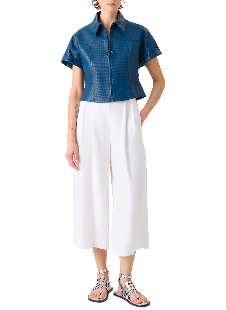 Pin Dot Nappa Leather Jacket