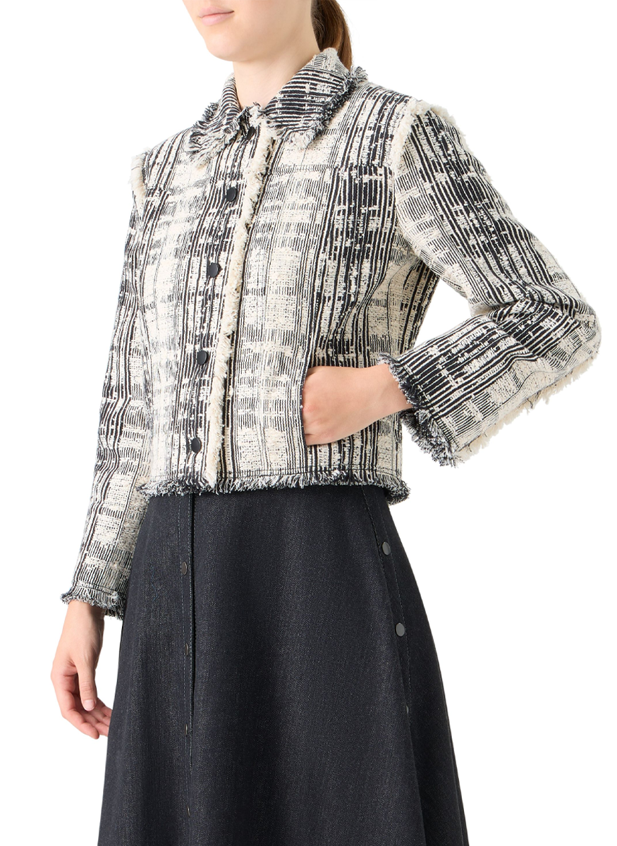 Cotton Tweed Jacket - Akris Punto