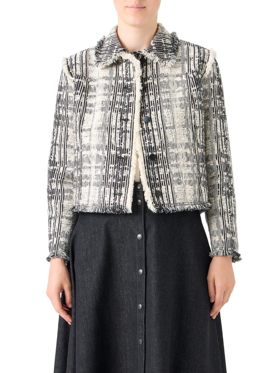 Cotton Tweed Jacket - Akris Punto