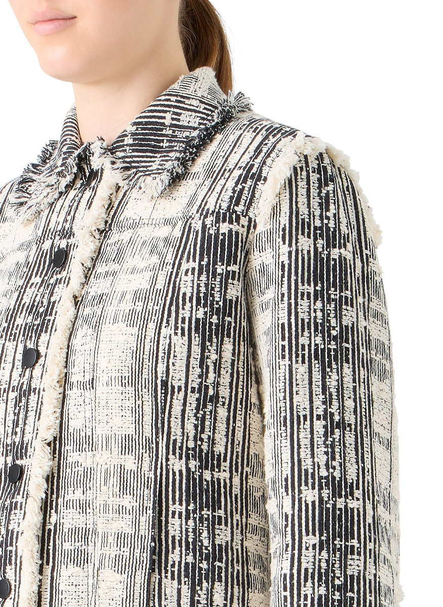 Cotton Tweed Jacket - Akris Punto
