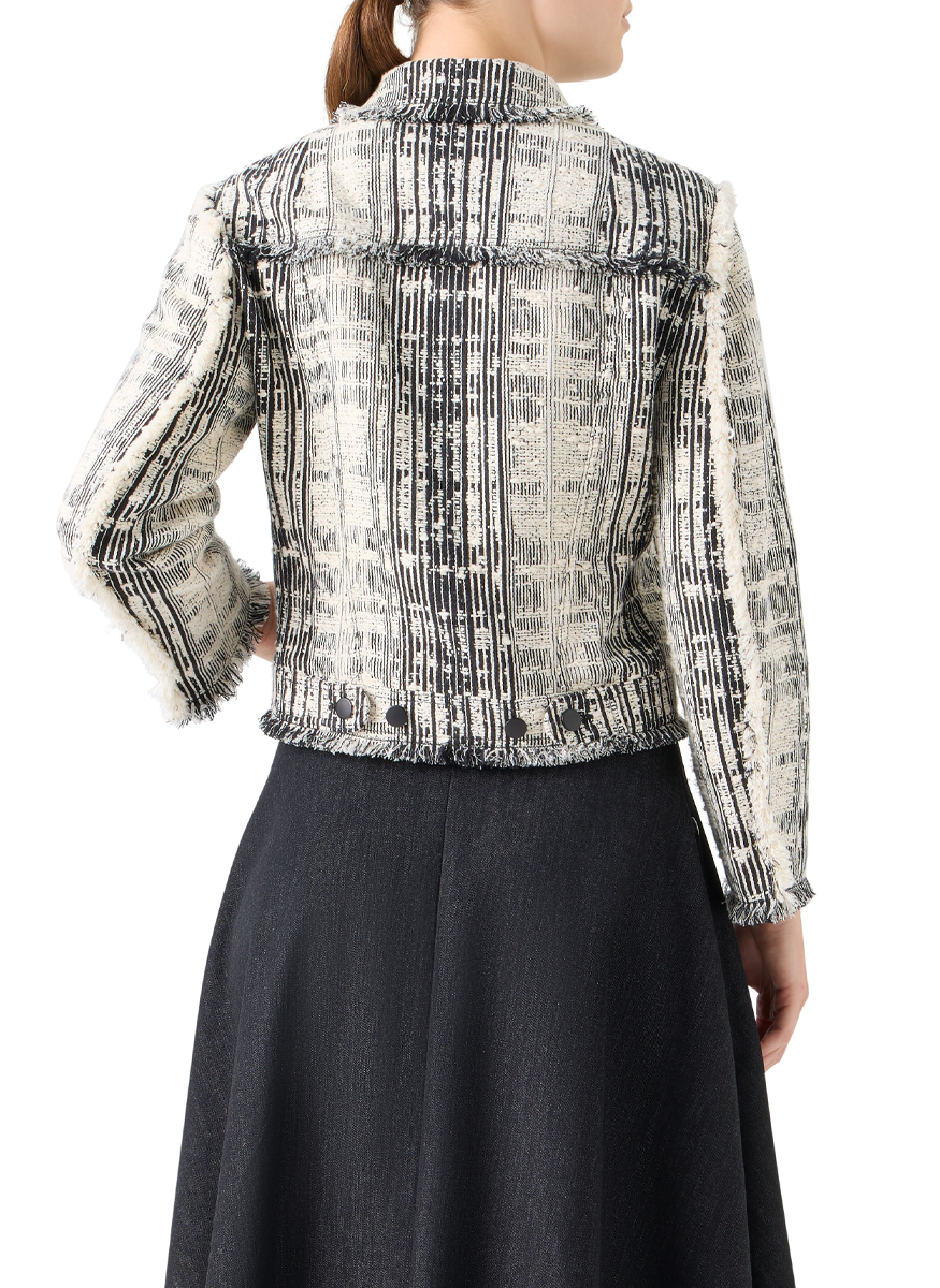 Cotton Tweed Jacket - Akris Punto