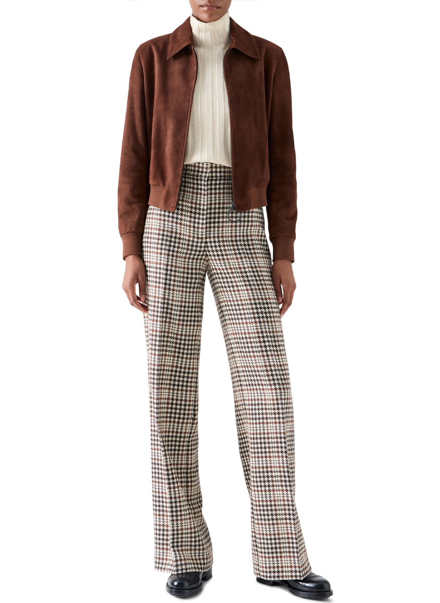 Short Jacket in Suede Goat Leather - Akris Punto