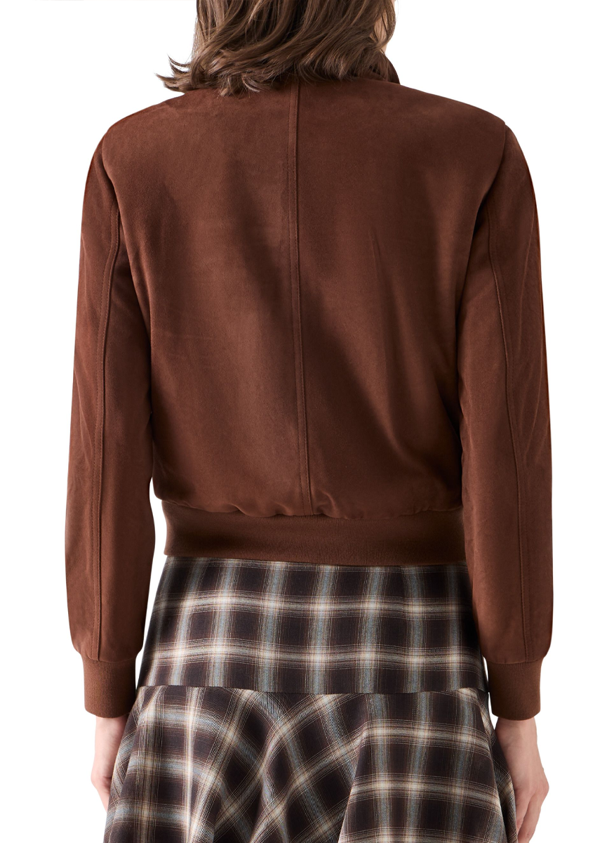 Short Jacket in Suede Goat Leather - Akris Punto