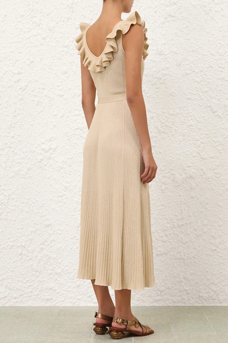 Awaken Metallic Midi Dress - Zimmermann