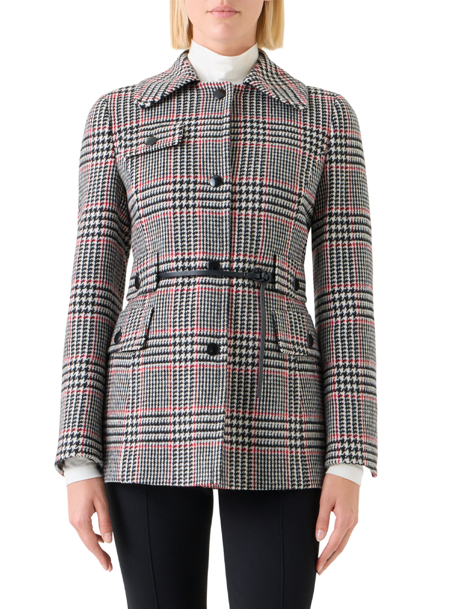 Wool Blend Tweed Jacket - Akris Punto