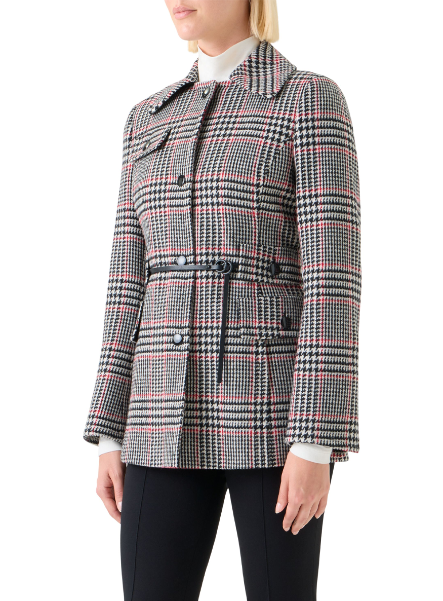 Wool Blend Tweed Jacket - Akris Punto