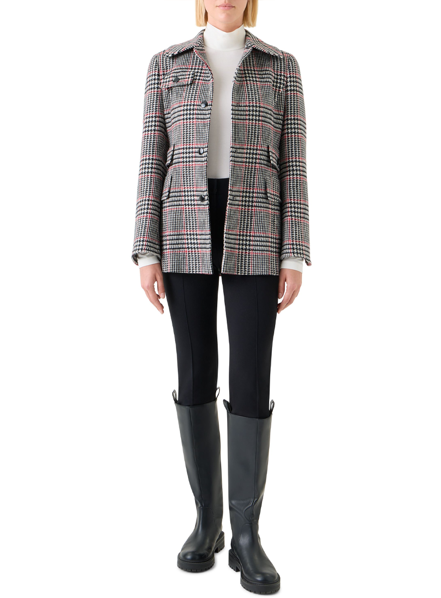Wool Blend Tweed Jacket - Akris Punto