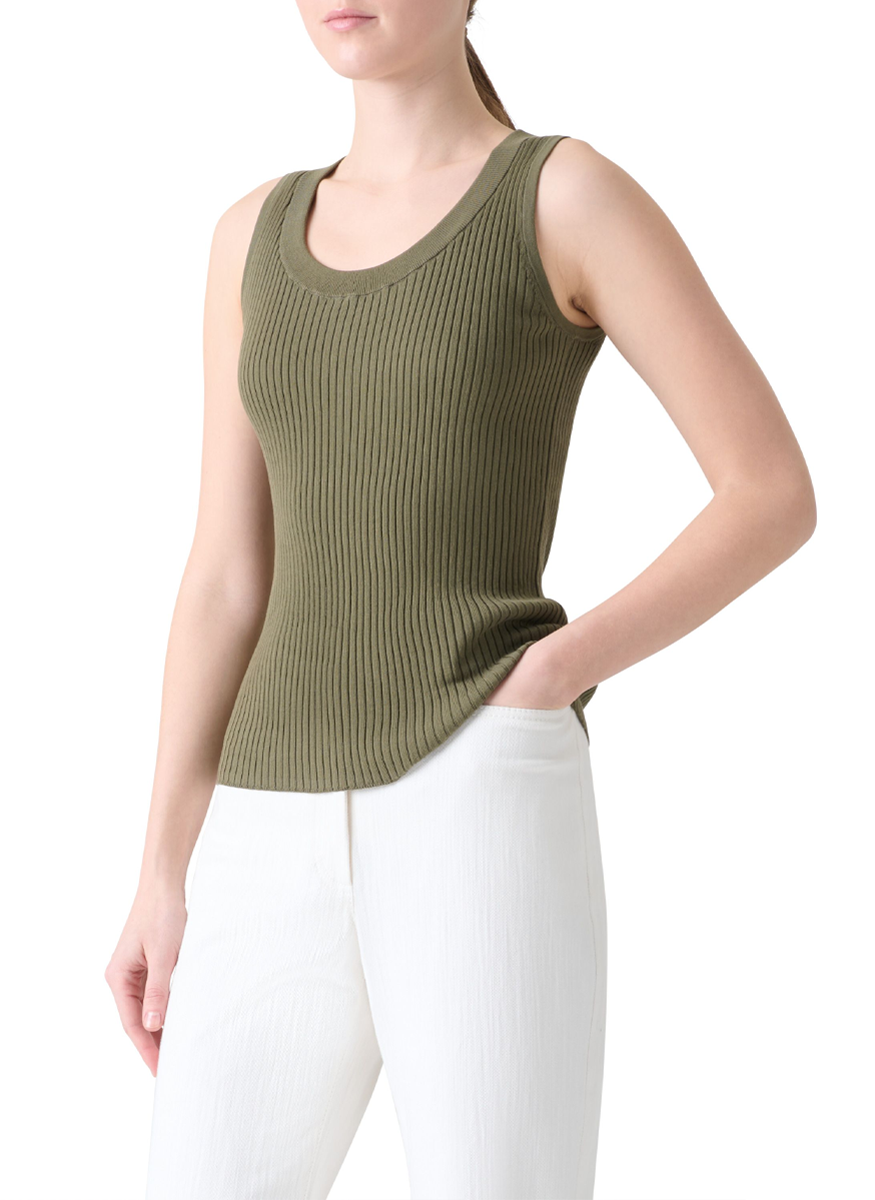 Sleeveless Knit Tank Top - Akris Punto