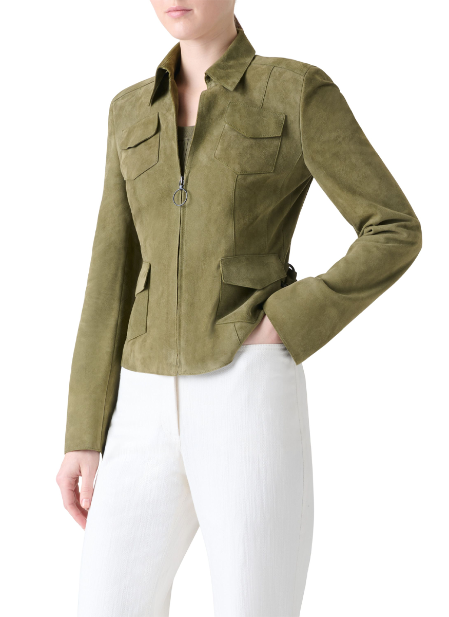 Suede Jacket - Akris Punto