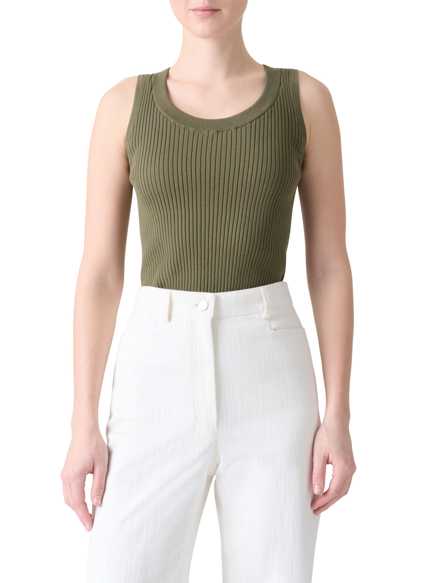 Sleeveless Knit Tank Top - Akris Punto