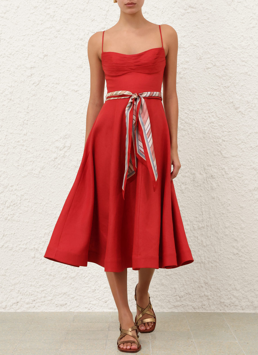 Rebellion Tuck Midi Dress