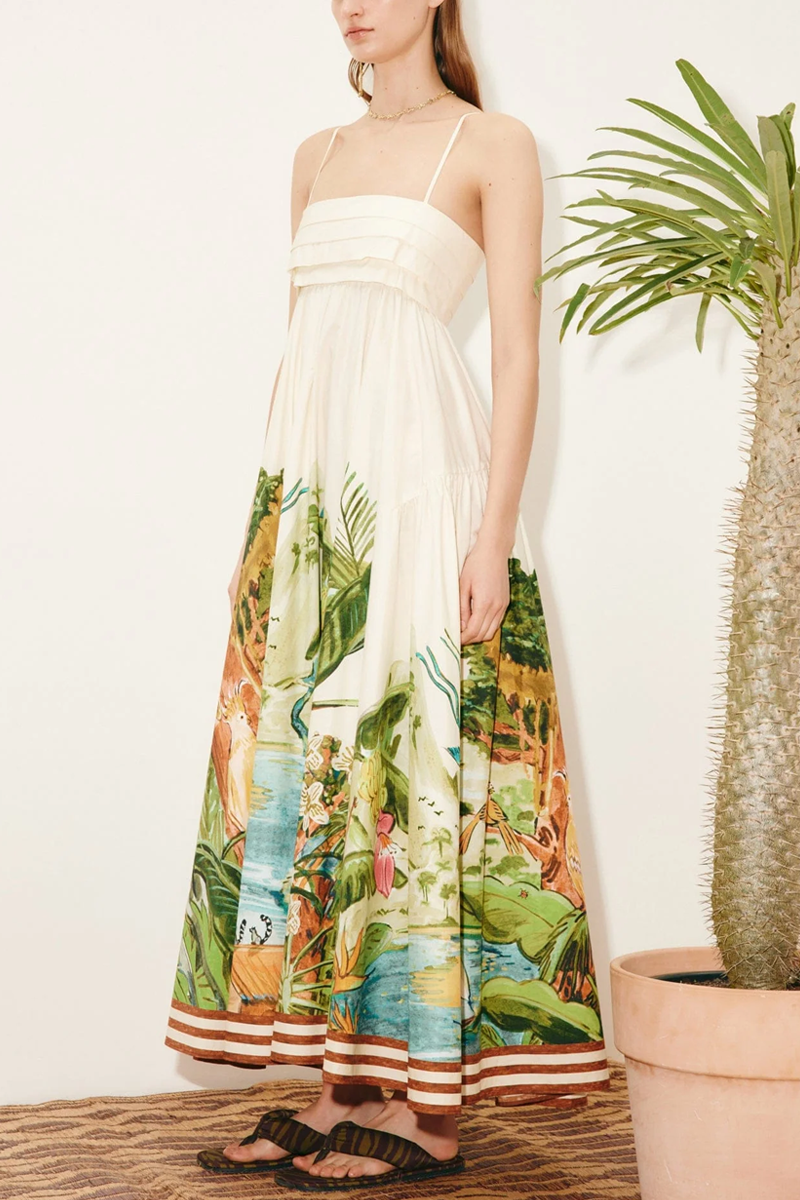 Toucan Tango Midi Dress - Alémais