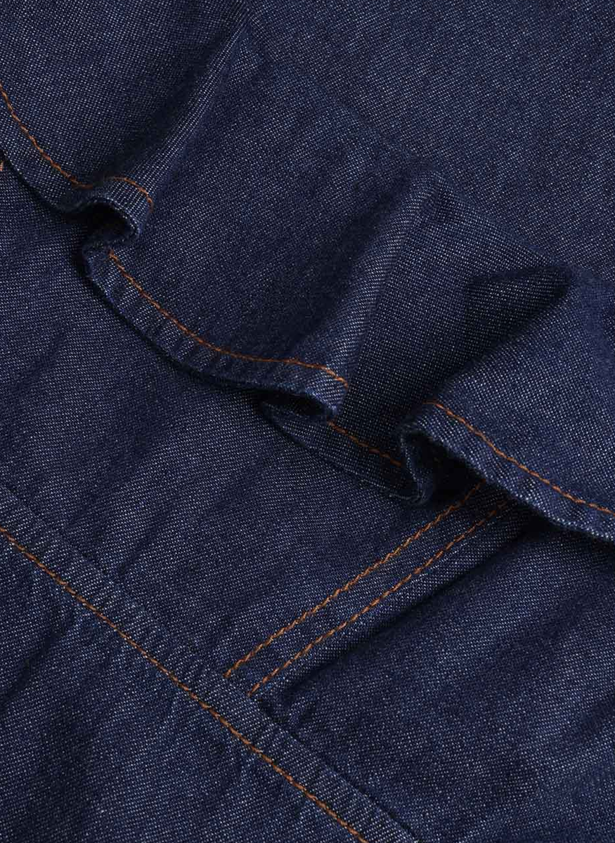 Aster Denim Frill Midi Dress - Zimmermann