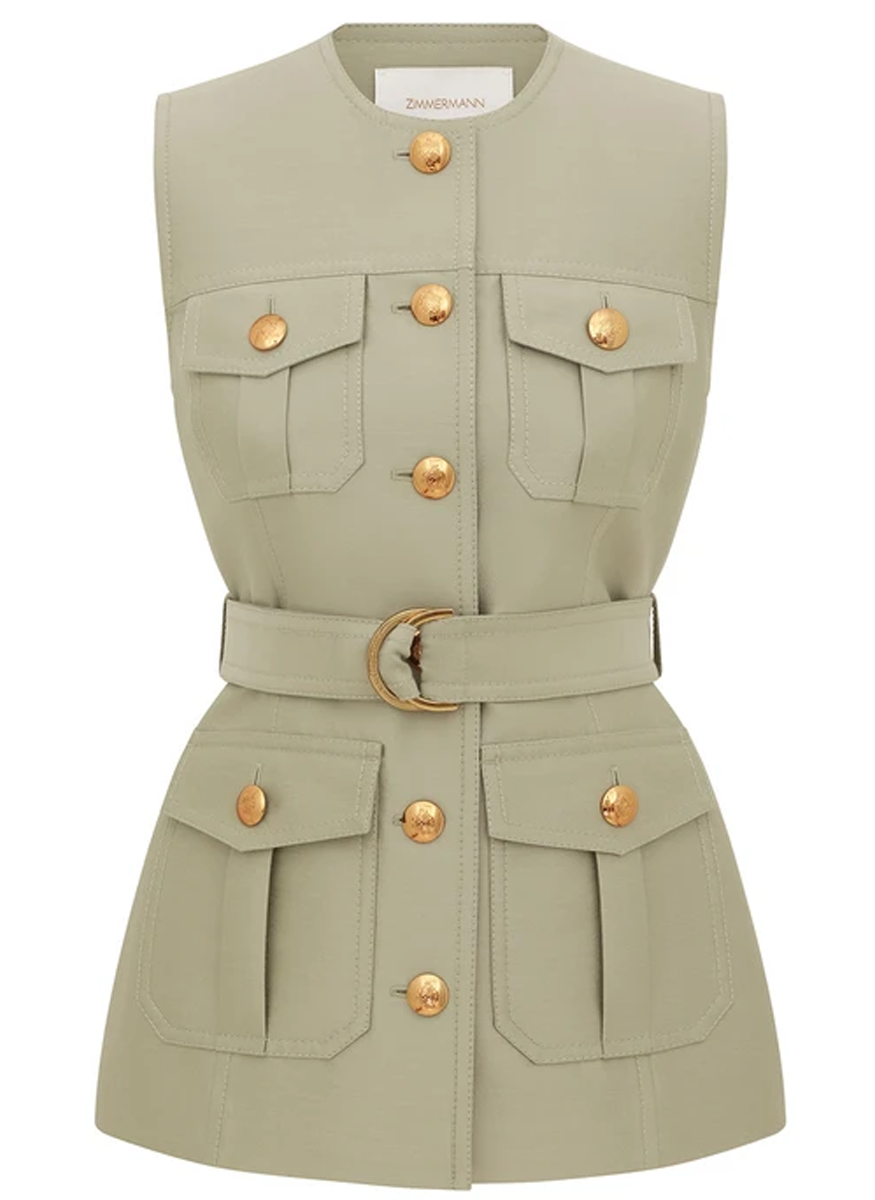 Luna Wool Silk Utility Vest