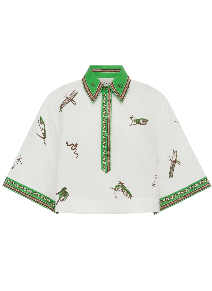 Wanda Embroidered Shirt - Alémais